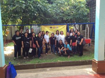 PNU health clinic staff at orphanage in Manila