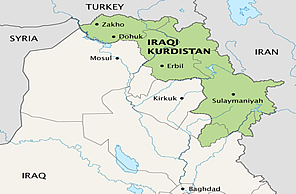 Kurdistan Map